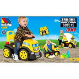 Correpasillos camion con 10 blocks 89 cm Correpasillos camion con 10 blocks 89 cm