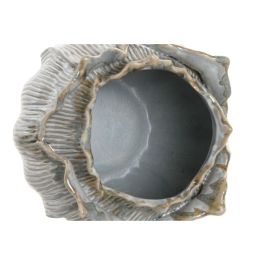 DKD Home Decor Jarrón Shabby Crema de Cerámica 22 x 19 x 22 cm