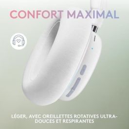 Logitech G - Auriculares para juegos - inalámbricos - G735 LIGHTSPEED RGB, Bluetooth, micrófono extraíble - White Mist Logitech G - Auriculares para juegos - inalámbricos - G735 LIGHTSPEED RGB, Bluetooth, micrófono extraíble - White Mist
