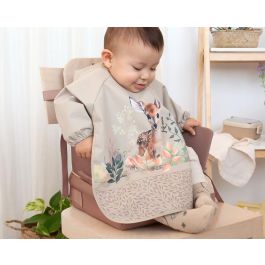Babero Impermeable Con Mangas Ciervo Beige Babero Impermeable Con Mangas Ciervo Beige