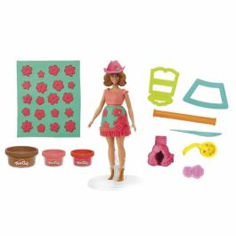Hasbro Barbie Play-Doh Rosas y Cerquillos Set de Manualidades para Crear Ropa y Peinados, Edad +5 Años