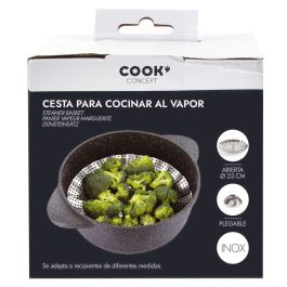 Cesta para cocinar al vapor 23x6cm