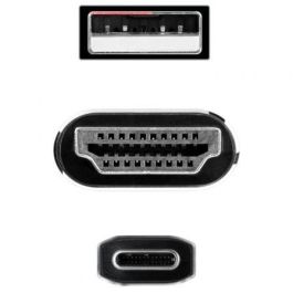 NANOCABLE CABLE CONVERSOR HDMI A USB-C, HDMI/M-USB-C/M 1.8 M NANOCABLE CABLE CONVERSOR HDMI A USB-C, HDMI/M-USB-C/M 1.8 M