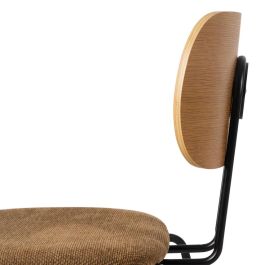 Silla Natural-Marrón Tejido-Metal Salón 48 X 55 X 82,50 cm