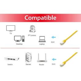 EQUIP 605661 Cable de Red Cat6A S/FTP LSZH, 2m, Amarillo