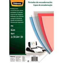 Fellowes Tapas Encuadernación A4 180 Micras PVC Opaco Negro Pack 100 Unidades Precio: 14.69000016. SKU: S8407118
