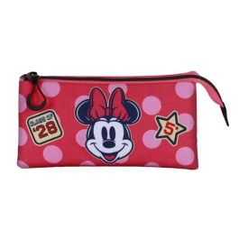 Karactermania Estuche Portatodo Triple Minnie Mouse Class Rosa 23 x8 x11 cm