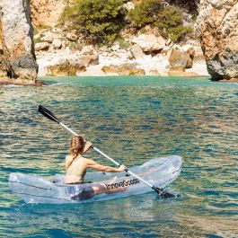 Kayak Hinchable Transparente con Accesorios Paros InnovaGoods 312 cm 2 plazas Kayak Hinchable Transparente con Accesorios Paros InnovaGoods 312 cm 2 plazas