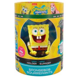 EXQUISITE GAMING Mini Cable Guy Bob Esponja - Soporte para Mando, Teléfono y Auriculares - Figura Coleccionable 11cm