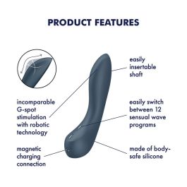 Vibrador Punto G Satisfyer Negro Vibrador Punto G Satisfyer Negro