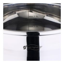 Bateria 5 piezas de acero inoxidable ind toledo: cazo ø16 cm / cacerola con tapa ø18 cm / cacerola con tapa ø20 cm Bateria 5 piezas de acero inoxidable ind toledo: cazo ø16 cm / cacerola con tapa ø18 cm / cacerola con tapa ø20 cm