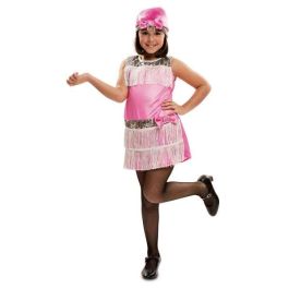 My Other Me Disfraz infantil Charleston Rosa Talla 7-9 años con Vestido y Tocado