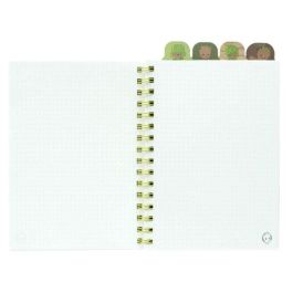 ERIK Cuaderno A5 Groot Marvel, 80 hojas a rayas, tapa blanda, encuadernación wire-o, 4 separadores Precio: 9.68999944. SKU: B13STMCW79