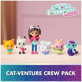 Spinmaster SPI6072633 - Set 6 Figuras Gabby y la Casa Mágica + 5 Accesorios Gatitos - Juguete Niños 3+ Años
