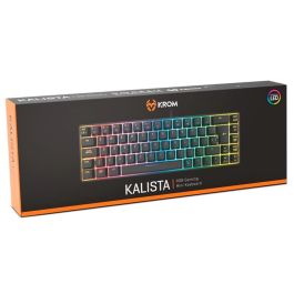 Krom NXKROMKALISTASP Teclado Gaming Kalista de Membrana, Diseño 62% Mini, RGB Rainbow, N-19 Anti-ghosting, 68 Teclas, Modo Juego, USB
