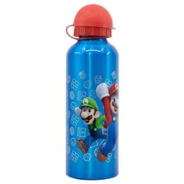 Botella de aluminio alta super mario 530 ml Botella de aluminio alta super mario 530 ml