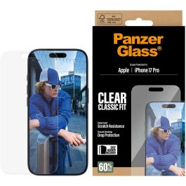 PanzerGlass Protector de Pantalla para iPhone 17 Pro CF Classic Fit Resistente a Rayones y Golpes Transparente