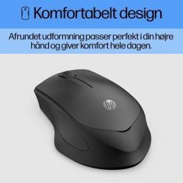 HP 280 Ratón Inalámbrico Silencioso Ergonómico, Batería 18 Meses, Tecnología Óptica Azul Multisuperficie