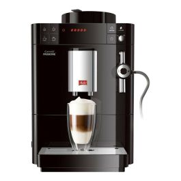 Melitta F530-102 Cafetera Caffeo Passione Negra con 5 Concentraciones de Café y Molinillo Cónico de Acero, Depósito Agua 1.2L