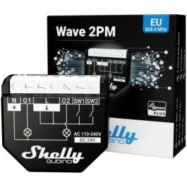 Shelly Wave 2PM Relais max. 16A 2 Canales Unterputz con Función de Medición