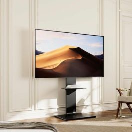 AISENS FT86TSE-399 - Soporte de Suelo Carro para TV/Monitor 37"-86" VESA 600x400mm 50kg con Bandeja DVD Negro