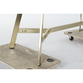 DKD Home Decor Aparador Marron Oscuro Dorado Mango Acacia 43 x 156.5 x 84 cm