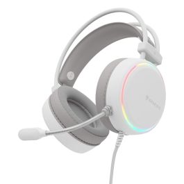 GENESIS NSG-2308 Neon 613 G2 Auriculares Gaming de Diadema Alámbricos con Micrófono, USB y Jack 3.5mm, 50mm, RGB, Blanco