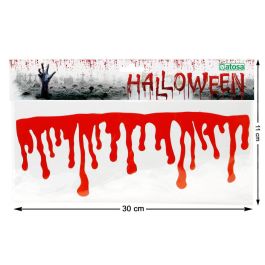 Pegatina Sangre Gotas 30x11 cm Decoración Halloween - Ideal para ventanas, espejos y paredes en eventos de miedo Precio: 0.79000053. SKU: B1JBLJYSCP
