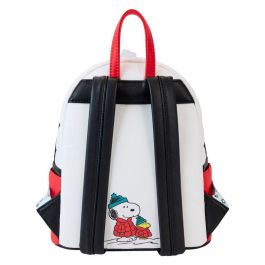 Loungefly Mochila Holiday Snoopy Piel Vegana 26cm con Tirantes Ajustables y Bolsillos Laterales