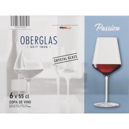 Oberglas Set 6 Copas de Vino "Passion" 55 cl | Alto 23 cm | Vidrio | Ref. 1
