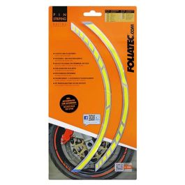 Foliatec FO34447 Pin Striping Racing Neón Amarillo 14 Bandas 7 mm X 41 cm Incluye Espaciador
