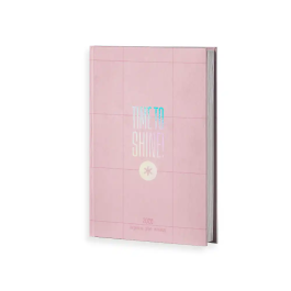 Antartik Agenda Time to Shine A5+ 2026 Día Página Rosa Encuadernada Papel 80g FSC