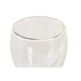 Vaso Basicos DKD Home Decor Transparente 6.7 x 6.4 x 6.7 cm Set de 2