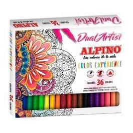 Alpino Rotuladores Color Experience Dual Artist Doble Punta Perfila-Colorea Estuche De 36 Colores Surtidos Precio: 15.49999957. SKU: S8400317