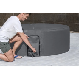Bestway Cubierta Térmica para Spa Redondo 1.80m x 66 cm, Compatible con Bombas Integradas y Externas, EnergySense, Impermeable
