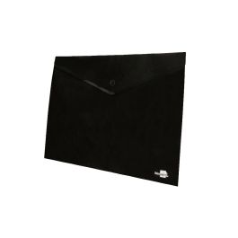 Carpeta Liderpapel Dossier Broche Polipropileno Din A4 Negro Opaco 50 Hojas