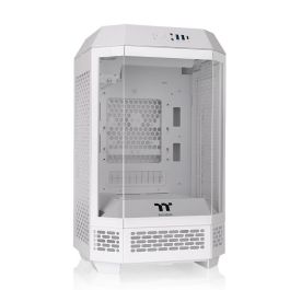 Thermaltake The Tower 250 Snow Mini Torre PC Blanco con Pantalla LCD 3.9 Pulgadas y Soporte para Discos 2.5/3.5"