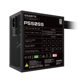 Gigabyte P550SS 28200-P65SB-1EUR Fuente Alimentación PC 550W 80 PLUS Silver PCIe 5.0 ATX 3.1 Modular 120mm Blanco Gigabyte P550SS 28200-P65SB-1EUR Fuente Alimentación PC 550W 80 PLUS Silver PCIe 5.0 ATX 3.1 Modular 120mm Blanco
