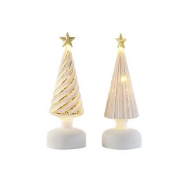 Decoracion Luminosa Navidad Moderna DKD Home Decor Blanco Dorado 9 x 25 x 9 cm (2 Unidades) Decoracion Luminosa Navidad Moderna DKD Home Decor Blanco Dorado 9 x 25 x 9 cm (2 Unidades)