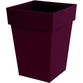 Maceta EDA Cuadrada Media Alta TOSCANA - Volumen 51 L - 39 x 39 x A.53 cm - Rojo burdeos Precio: 38.59000002. SKU: B1ARG8BNB6