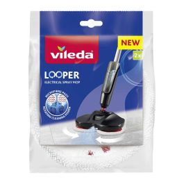 Vileda Recambio Looper 169837 - Gamuza de Microfibras 100%, Estructura 3D, Lavable hasta 60°