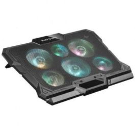 Soporte Refrigerante Mars Gaming MNBC4 para Portátiles hasta 17.3"/ Iluminación LED