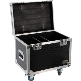 ALGAMLIGHT Flight Case para 2 Blinder 400 CW WWA con Ruedas y Compartimento para Accesorios