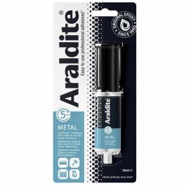 Araldite ARA7610594010120 Adhesivo Epoxi Bicomponente 24 ml – Especial Metales – Alta Resistencia – Reparación Duradera