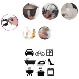 Je cherche une Idee Goma Mágica Antirayaduras Limpieza Universal Borra Suciedad Paredes Superficies 12 Unidades