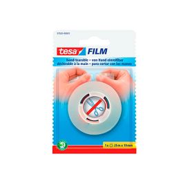 Tesa Film Cinta Adhesiva Transparente Corte Sin Tijeras 19 mm X 25M Blister