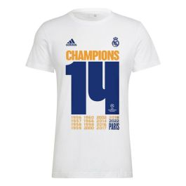 Camiseta de Manga Corta Hombre Real Madrid C.F. Champions 2022 Blanco 43