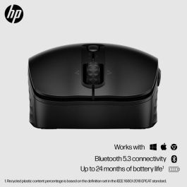 HP 420 Ratón Bluetooth Programable Portátil Multi-dispositivo para 3 Equipos con 6 Botones Personalizables