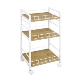 Carrito Verdulero Versa Blanco Metal Plástico Melamina 30 x 76 x 40 cm Precio: 51.49999943. SKU: B1GZVZK7TV