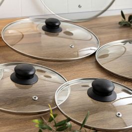 Tapa para Olla Quid Renova Transparente Vidrio Ø 20 cm (6 Unidades)